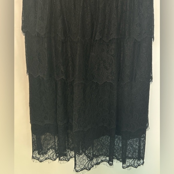 BOSTON PROPER Layered Lace DRESS - Picture 5 of 7